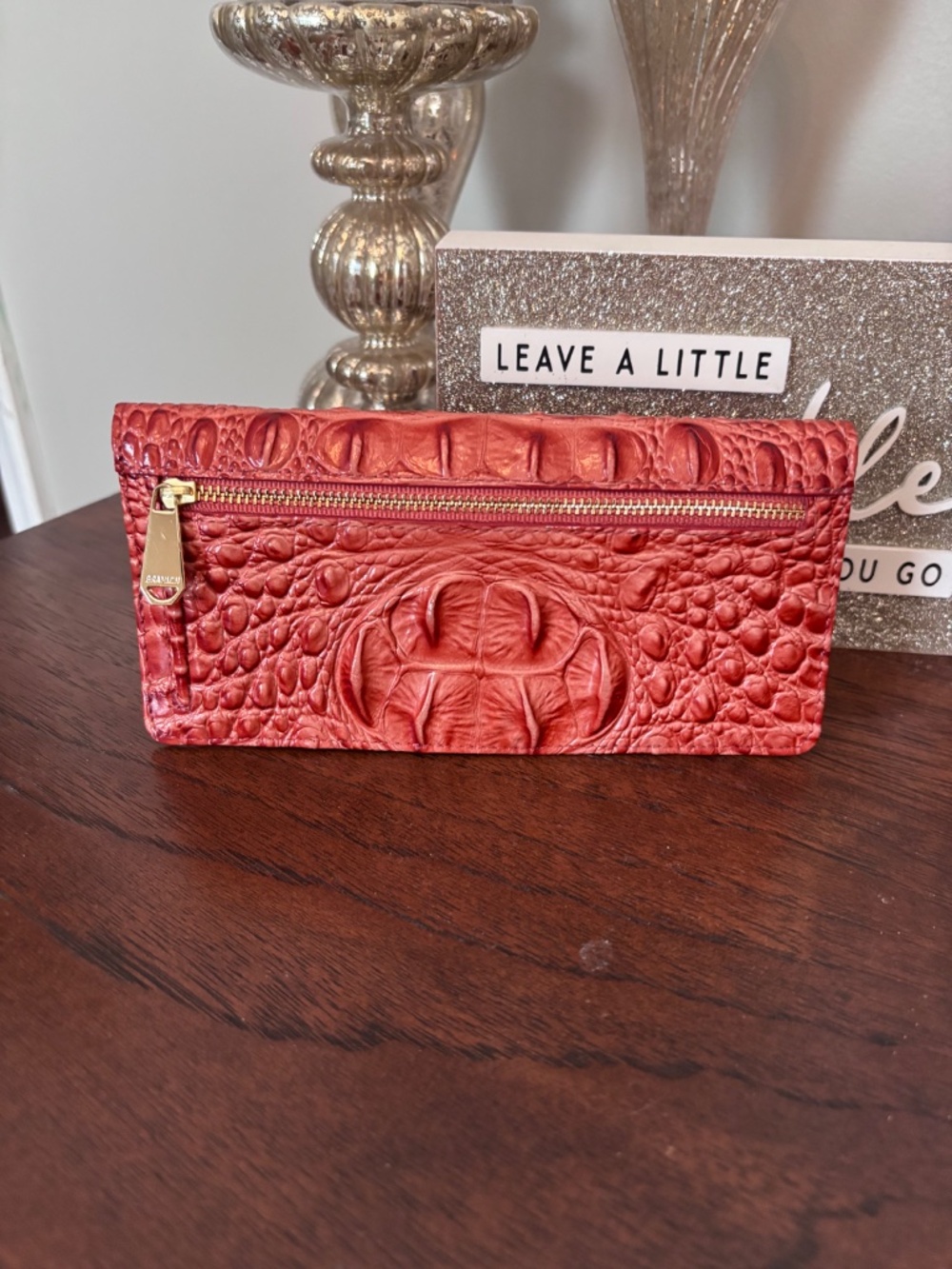EUC Brahmin Melbourne Satchel and Matching Wallet in Beautiful Pecan - Picture 14 of 16